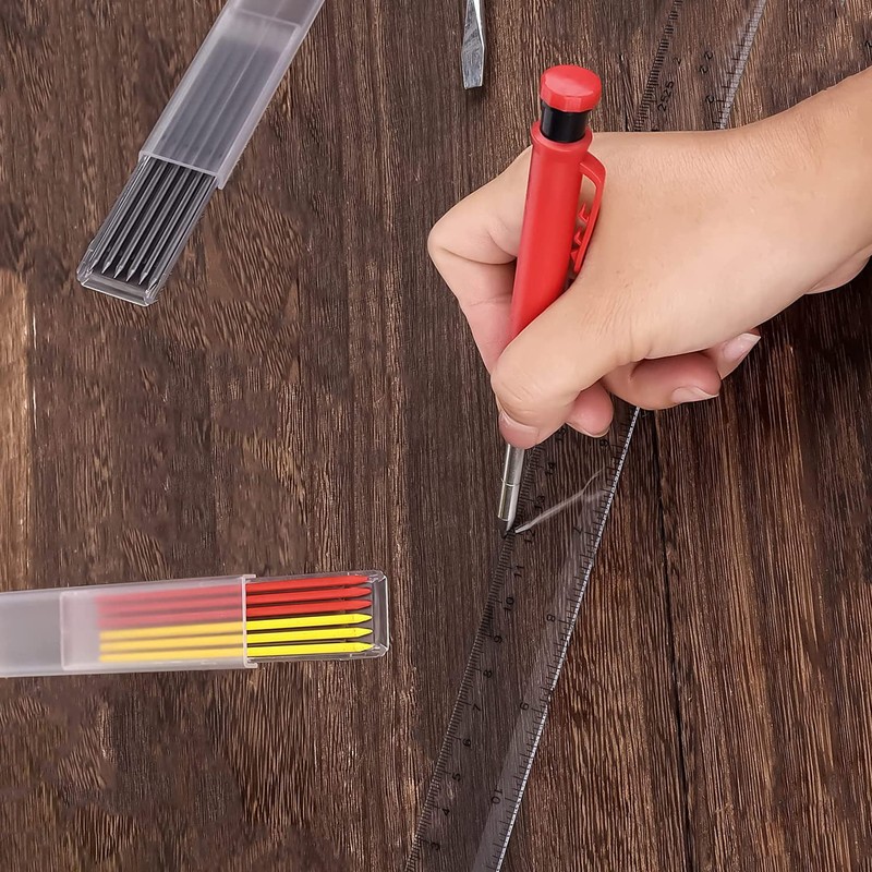 WANGCL Carpenter Pencil Set Mechanical Pencil Construction Pencils Marker Marking