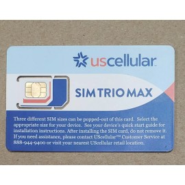 U.S. Cellular 5 New US Cellular SIM Card SIM Trio Max Mini, Micro, Nano options