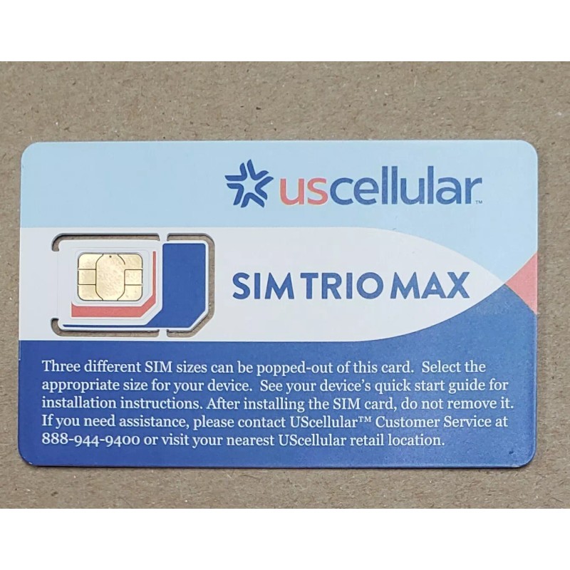 U.S. Cellular 5 New US Cellular SIM Card SIM Trio
