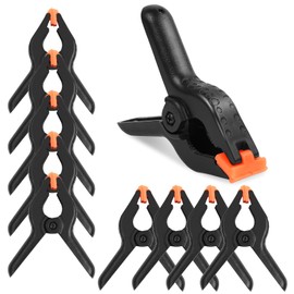 OSDUE Pack of 9 Clamping Clamps, 4 Inch Spring Clamps, High Performance Black Nylon Spring Clamps, Glue Clamps with Movable and Ribbed Clamping Jaws, for Glues, Photography, Pool and Workshop