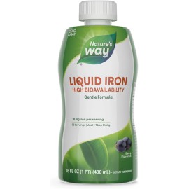 Liquid Mineral Supplement, Iron, Natural Berry, 16 Ounce