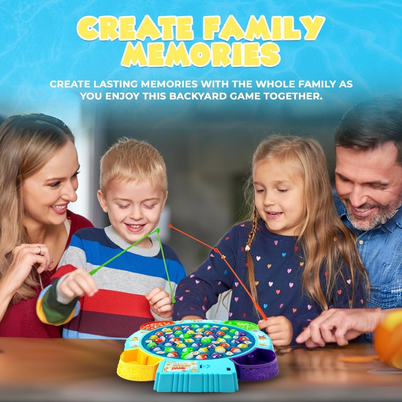 IPIDIPI TOYS Fishing Game for Kids, Light Up Magnetic for