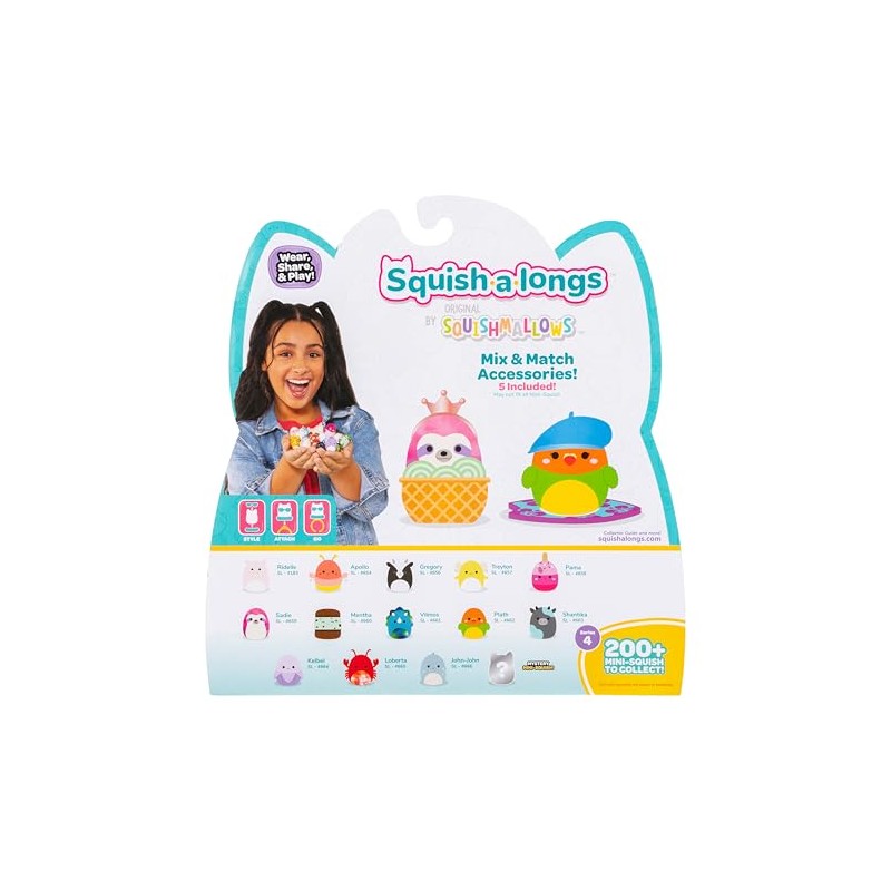 Squish-a-longs Mini-Squish Paquete de 14 (Onda 4, Estilo 2)