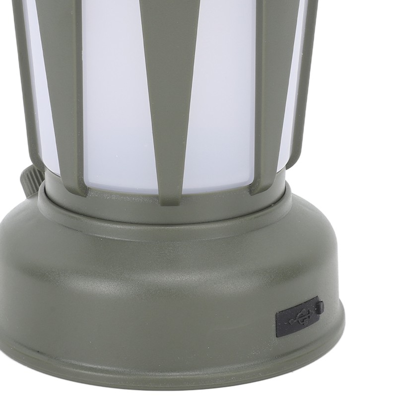 Camping Lantern Solar Powered USB Rechargeable Stepless Dimmable Retro Style