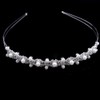 Csirnto Set of 2 Bridal Headband Faux Pearls Rhinestone Headband
