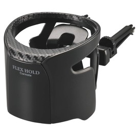 Carmate DZ553 Drink Holder for Cars, Silent Flap, Fits Small Cans, Plastic Bottles, Air Conditioner Mount Type, Flex Hold