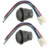 IBVIBV 2 Front Turn Signal Light Socket Connector Harness W