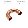 sourcing map U Shape Elbow 180 Degree Copper Pipe Fitting