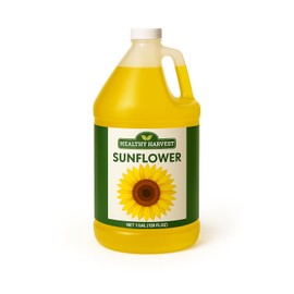 Healthy Harvest Non-GMO Sunflower Oil - Healthy Cooking Oil for Cooking, Baking, Frying & More - Naturally Processed to Retain Natural Antioxidants (One Gallon)