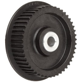 Boston Gear PLB5025SF095/16 Timing Pulley for 9mm Wide Belts, 25 Groves, 0.313" Bore Diameter, 1.521" Outside Diameter, 0.813" Overall Length, Lexan