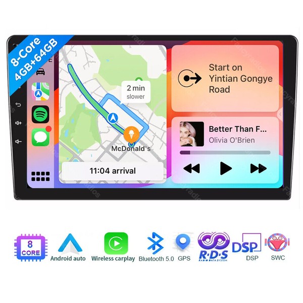 10.1" Double 2 Din 8Core Car Stereo Radio Android 13
