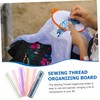 Operitacx Plastic Floss Organizer Multi-Hole Reusable Embroidery Thread Organiser for