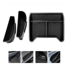 EUEKY 2024 2025 VW ID.4 Center Console Organizer Door Handle Storage Box Compatible with VW ID.4 2025-2021 Door Side Storage Box Handle Pocket