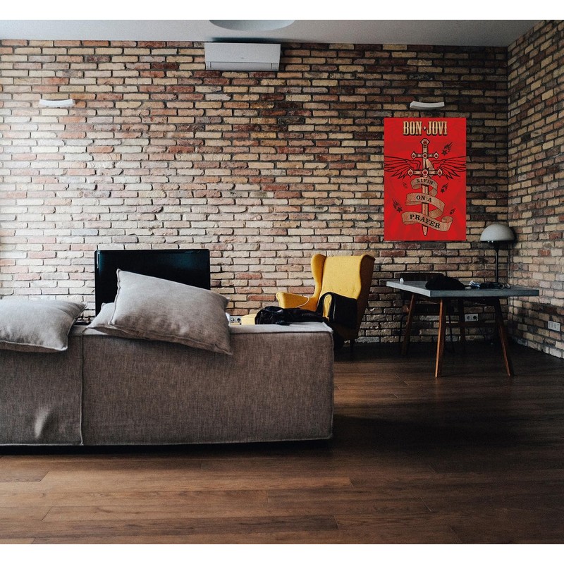 Bon Jovi - Music Poster (Livin' On A Prayer) (Size: