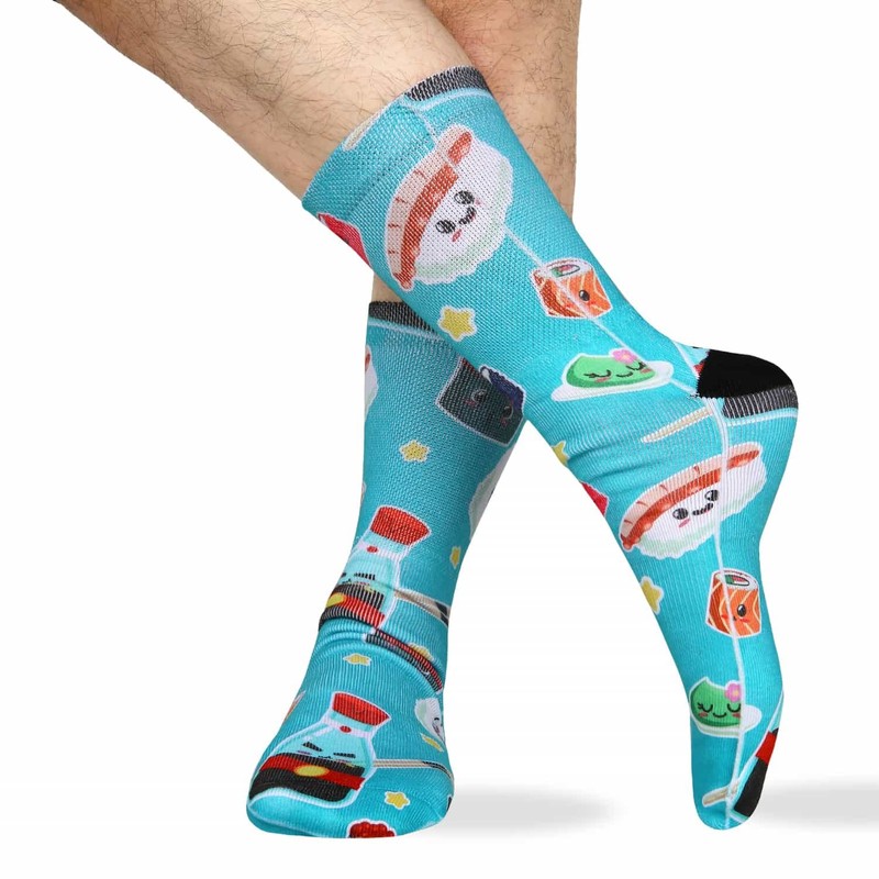 Benefeet Sox Novedad calcetines locos divertidos para hombres y niños,Sushi