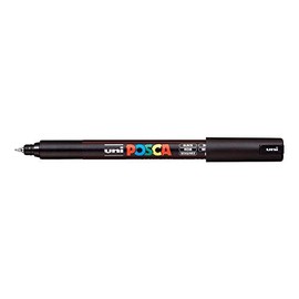 Posca Acrylic Paint Marker, PC-1MR Ultra Fine tip, Black (PX89862000)