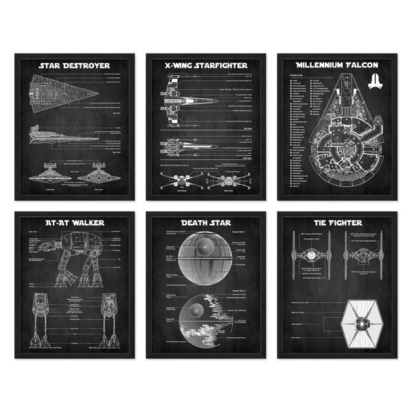 BigWig Prints: Star Wars Blueprints - Star Wars Poster, Starwars