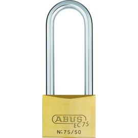 ABUS 26849 80mm Long Shackle Brass Padlock with Reversible Key