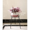 iLTreFlo Midcentury Modern Metal Potted Plant Stand 18.7 inches Tall