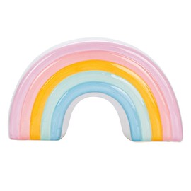SAFIGLE Creative Ceramic Money Box - Rainbow - 19 cm - Sturdy Money Box for Children and Adults - Ideal as a Decorative Element and Money Gift