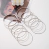 IFKM IFKM Silver Boho Bangle Bracelet Set For Women Multilayer