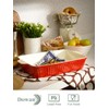 DOWAN 9x13-inch Deep Casserole Baking Dish for Lasagna, 135 oz