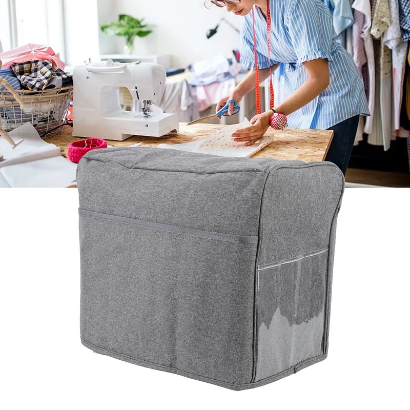 Sewing Machine Dust Cover 3 Layer Foldable Polyester Sewing Machine