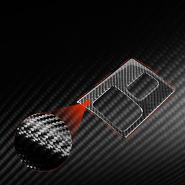 Unifizz Black Carbon Fiber Center Console Seat Heating Button Shifter Mode Control Panel Decoration Sticker for Subaru BRZ/Toyota GR86 2022-2024, Auto Interior Trim Accessories (Left Drive)