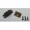 N/A Brown & Black Plastic Magnetic Catch with Fixed Strike