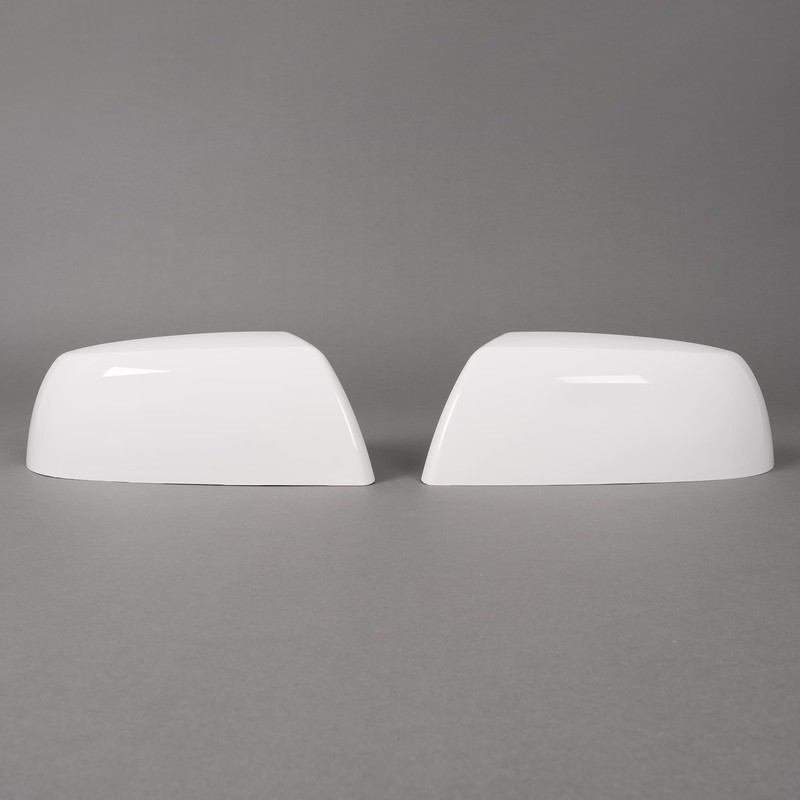 HECASA White Mirror Covers Caps Compatible with 2007-2022 Toyota Tundra/Sequoia