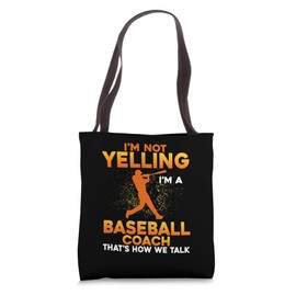 Baseball Coaching Men Trainer Training Baseball Coach Tote Bag