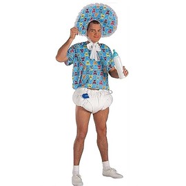 Rubies Adult Big Baby Kit (Includes Diaper, Pin, Pacifier Only), Blue