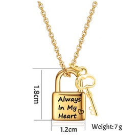 RJCMJDEU Lock Urn Necklace for Ashes for Women Men, Cremation Ashes Necklace for Human Memorial Key with Lock Pendant Ashes Holder,Gold