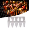 BBQ Skewer Rack Lightweight Portable Sturdy Structure Stainless Steel Wear