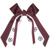 Soccer Small Bow, many colors Maroon