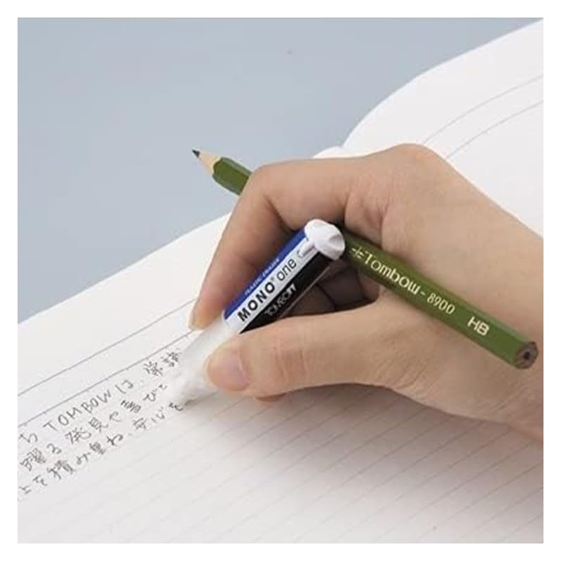 Tombow Pencil Pen Eraser, Monocolor EH-SSM + Holder Eraser, ER-SSM