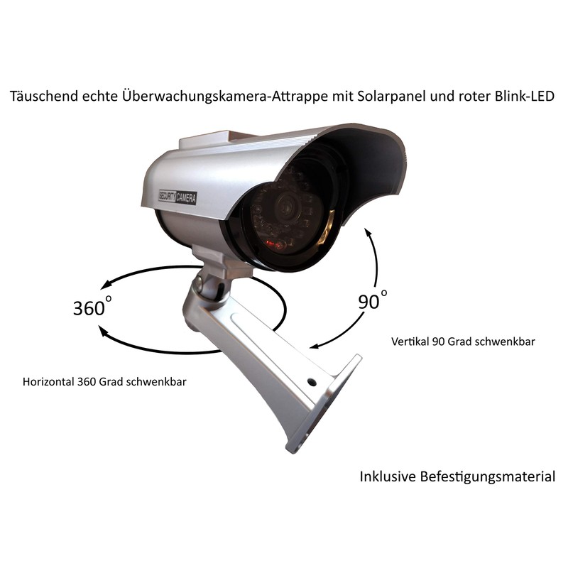 4 x Security Cameras Solar Dummy Outdoor Cameras Dummy Camera