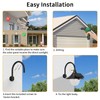 Solar Lantern Lights Outdoor Retro Solar Barn Light with 3