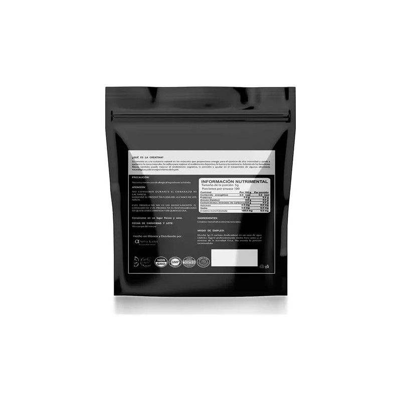 Alpha Labs Creatina Monohidratada 500g Micronizada Alta Pure