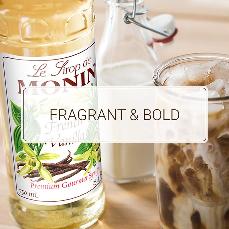 Monin - French Vanilla Syrup with Monin BPA Free Pump,
