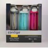 Contigo Autoseal Spill-Proof Water Bottle 24oz, 3 Pack (Smoke, Iced