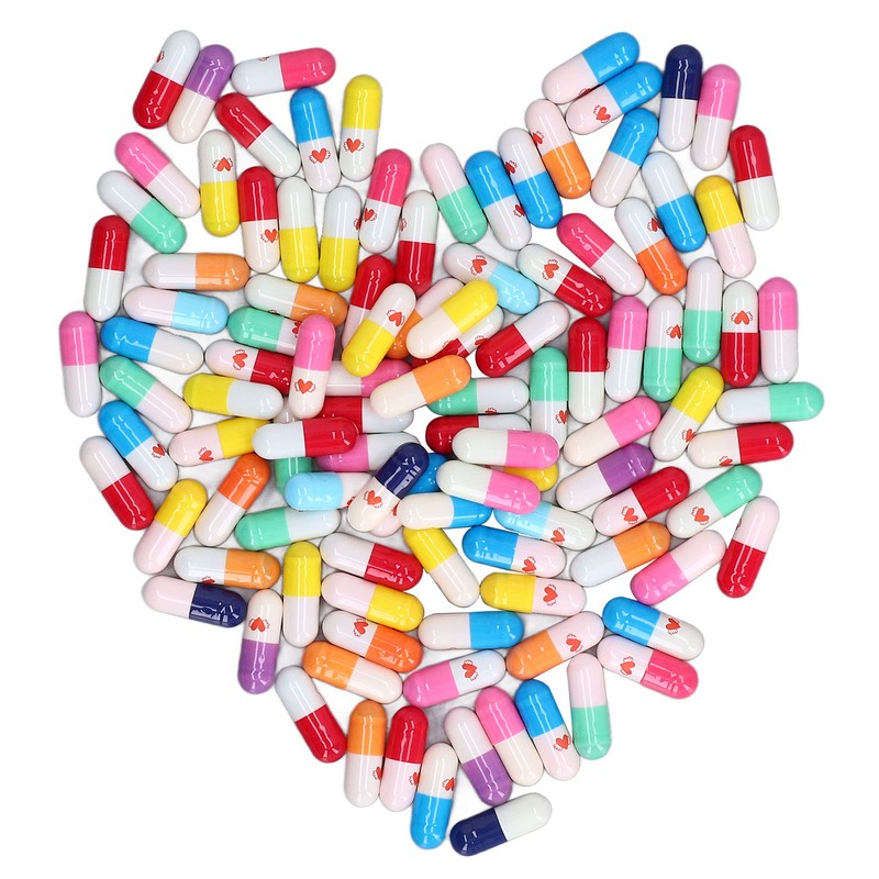 370Pcs Message Capsules Deliver Message Cute Patterns Cute Love Capsules