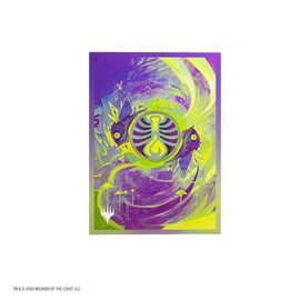 Gamegenic – MTG – Secrets of Strixhaven Premium Art Sleeves: Witherbloom – Accessorio da Gioco – Custodie Stampate a Colori – Finitura Testurizzata – Multilingue
