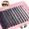 MOTIBACK 240PCS Natural Cluster False Eyelashes with 10-18mm Individual Eyelashes