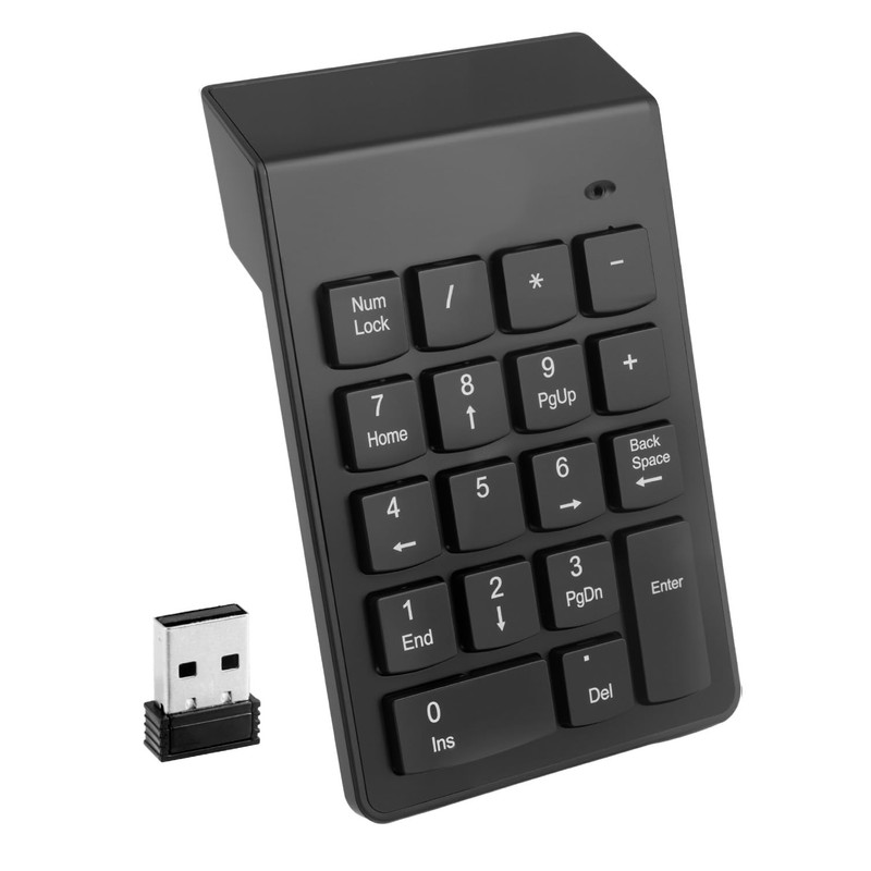 18 Key Wireless Numeric Keypad Number Pad Portable 2.4G Mini