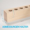 Tuuters Wooden Test Tube Vase - Modern Table Decoration Including