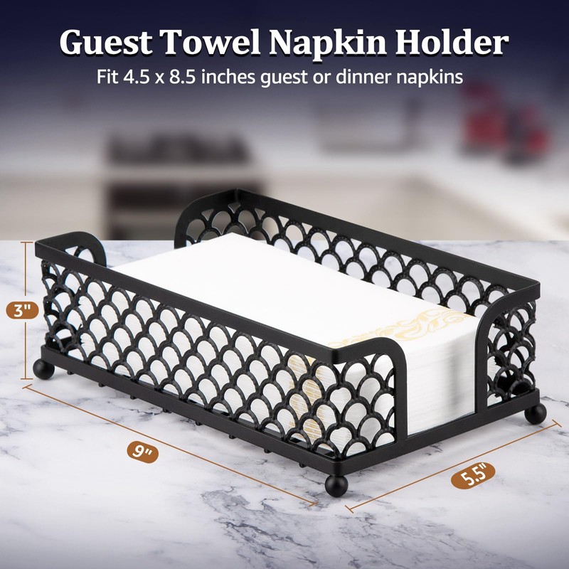 MOLEDINO Guest Towel Napkin Holder for Bathroom, Disposable Paper Hand