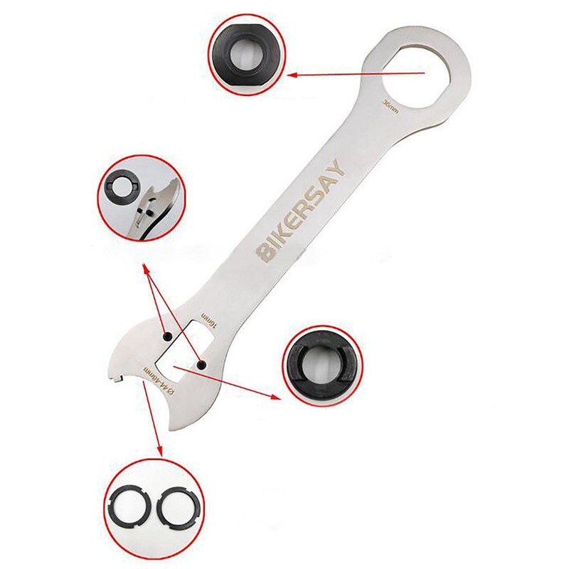 Spanner 44-48mm Lock Rings Bike Wrench Axle Wrench Spanner Remove