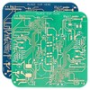 PATIKIL Set of 2 Coasters PCB Coasters Circuit Board Coaster