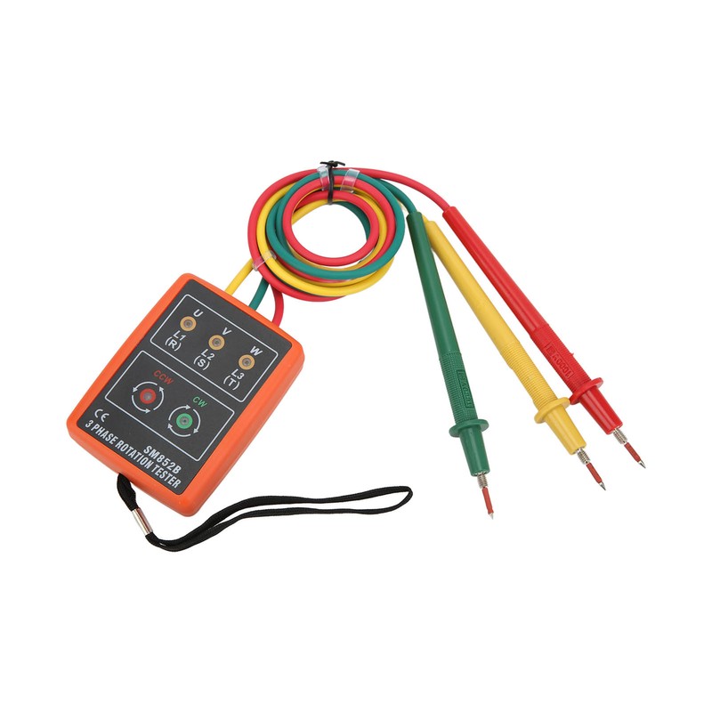 SM852B 3 Phase Rotation Tester Digital 3 Phase Rotation Meter